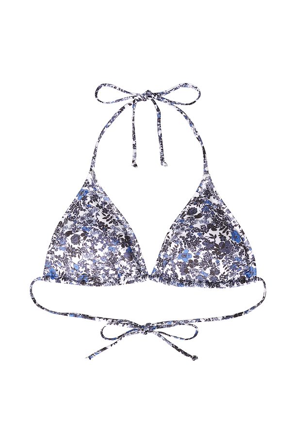 Blue draft PilGZ Bikini fra Gestuz – Køb Blue flower draft PilGZ Bikini fra